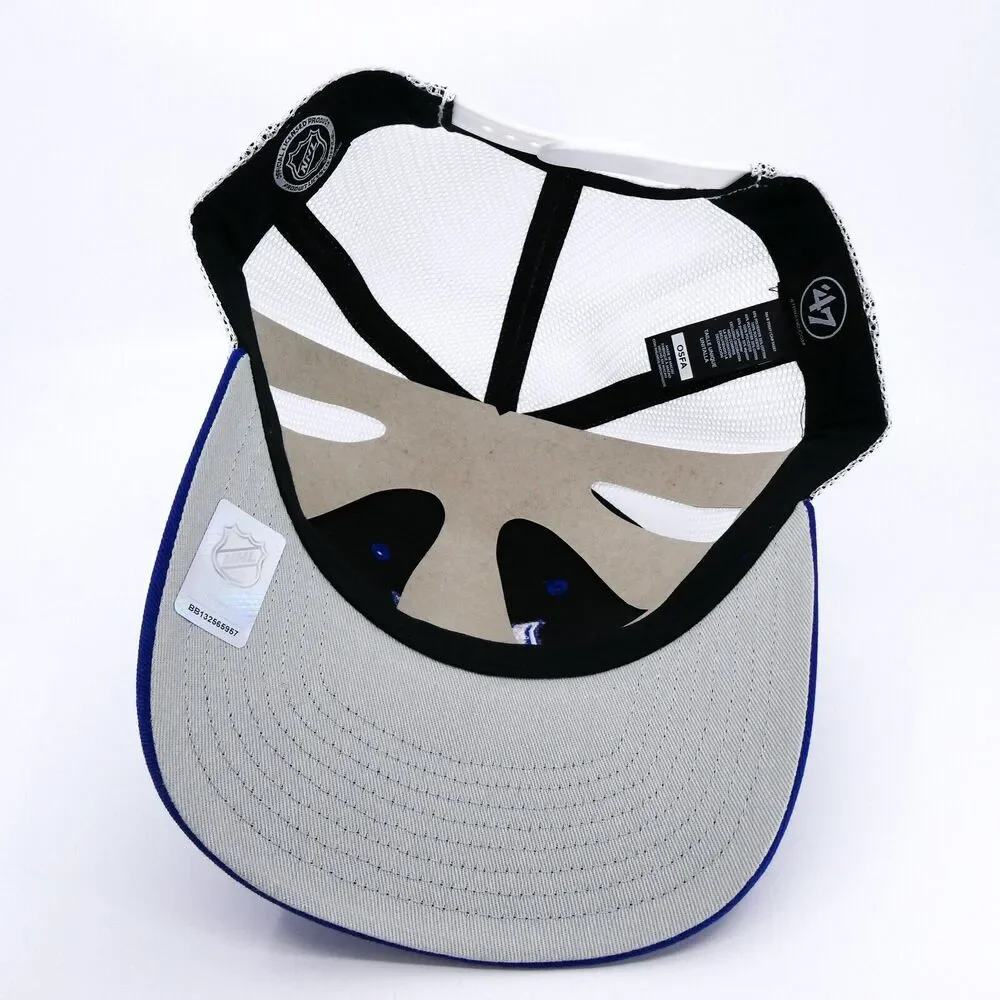 '47 Brand New York Rangers Trucker Hat Mens Blue Snapback Hockey‎ NHL Mesh New